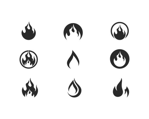 Brandflamme Logo-Vorlage — Stockvektor