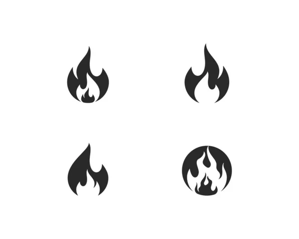 Полум'я вогню Шаблон логотипу — стоковий вектор