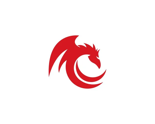 Dragon Logo şablonu — Stok Vektör