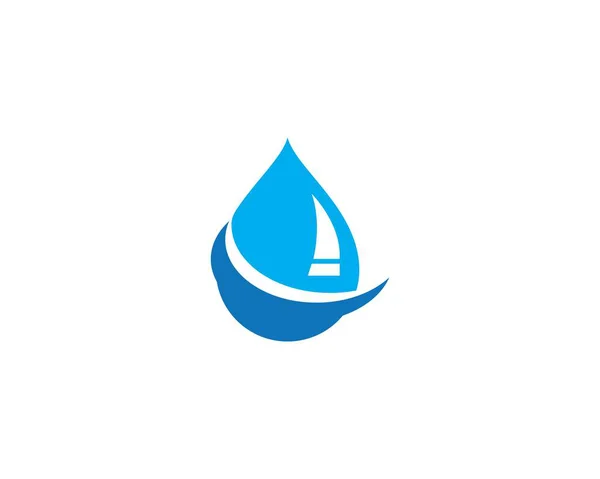 Plantilla de logotipo gota de agua — Vector de stock