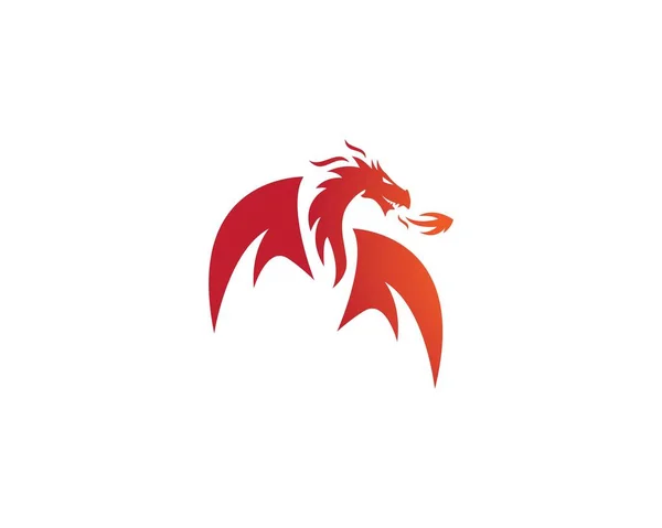 Dragon Logo şablonu — Stok Vektör