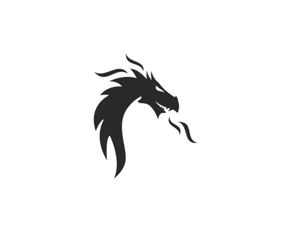 Шаблон логотипа Dragon — стоковый вектор
