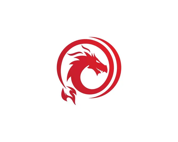 Modèle de logo Dragon — Image vectorielle