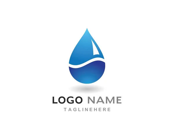 Water drop Logo Template — Stock Vector