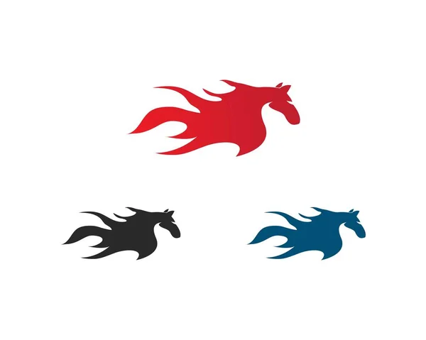 Modèle de logo de cheval — Image vectorielle