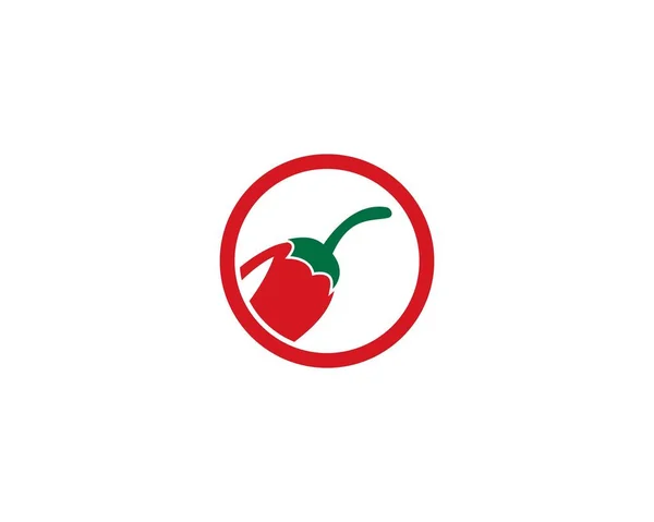 Vettore logo peperoncino — Vettoriale Stock