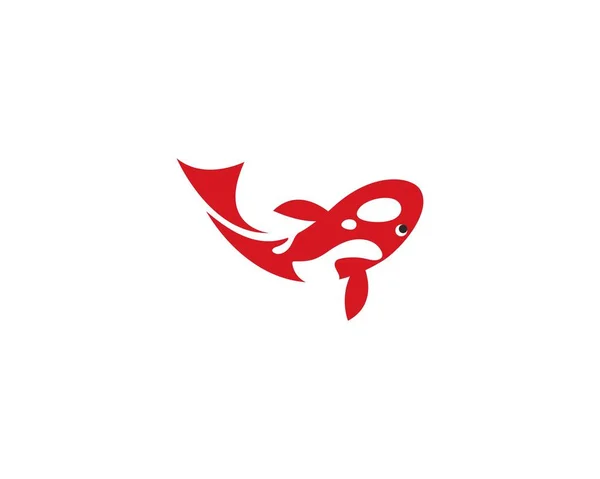 Koi vissen logo vector — Stockvector