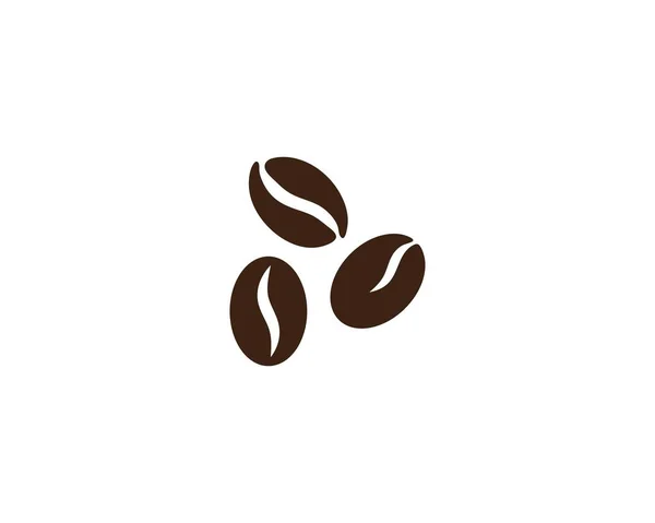 Modèle de logo de grains de café — Image vectorielle