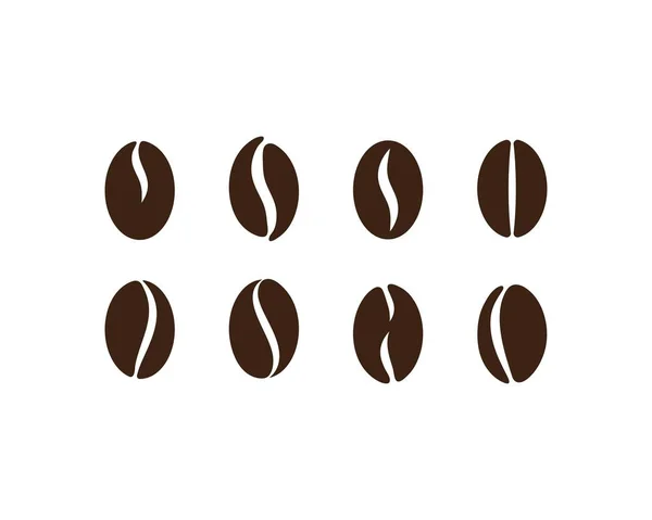Шаблон логотипу кавових зерен — стоковий вектор