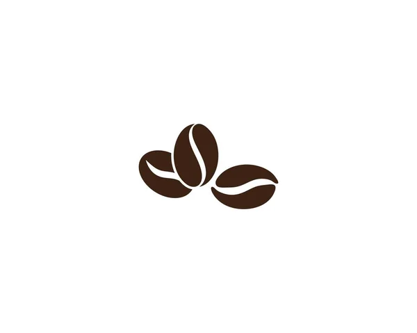 Modèle de logo de grains de café — Image vectorielle