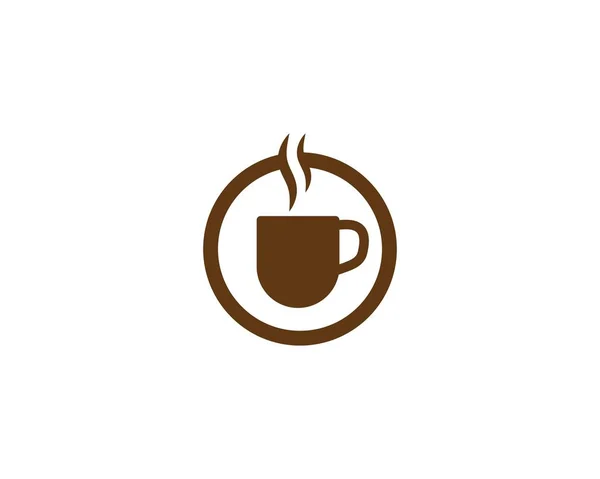 Plantilla logo taza de café — Archivo Imágenes Vectoriales