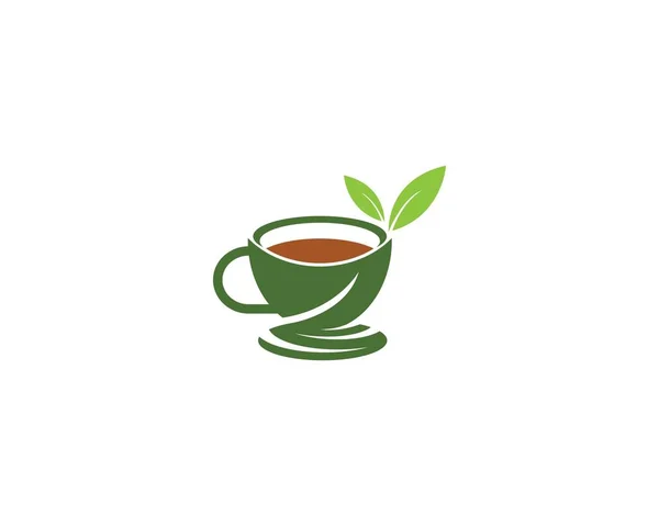 Green Tea logo — Stock Vector
