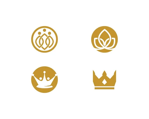 Modelo de logotipo da coroa —  Vetores de Stock