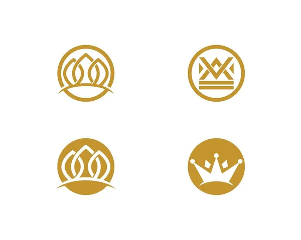 Kronan logotyp mall — Stock vektor