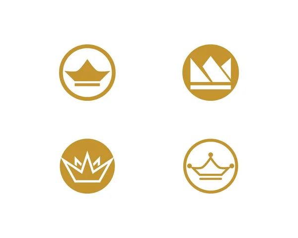 Modelo de logotipo da coroa —  Vetores de Stock