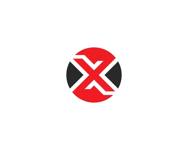 X lettera logo modello — Vettoriale Stock