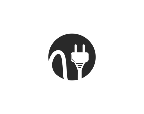 Elektrik fiş logosu vektör — Stok Vektör