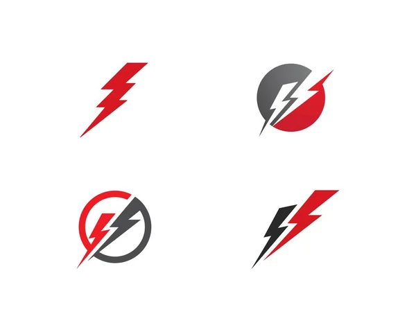 Lightning logo šablona — Stockový vektor