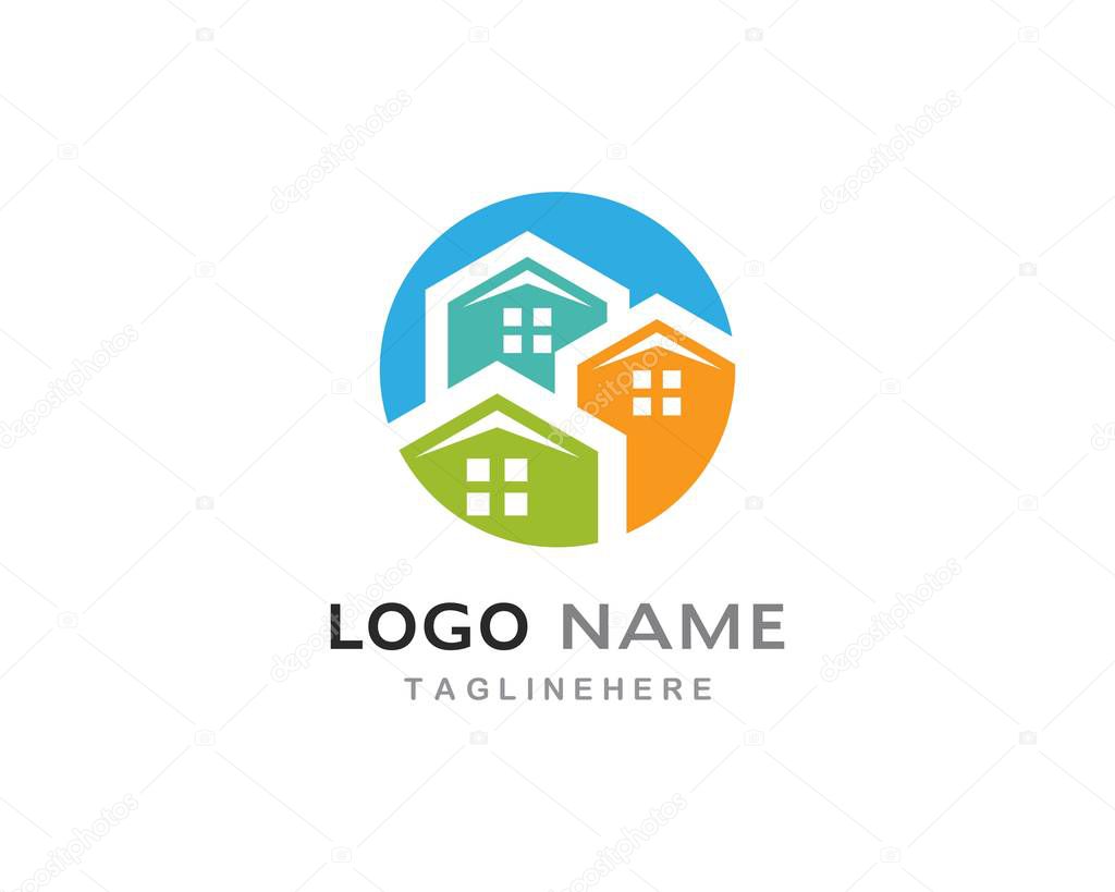 Real Estate , Property and Construction Logo design for business corporate sign