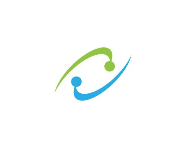 İş teknoloji logo şablonu