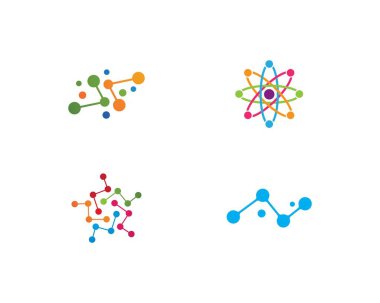 molekül Logo vektör 
