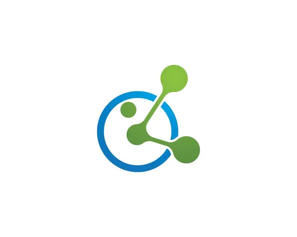 Vector del logotipo de la molécula — Vector de stock