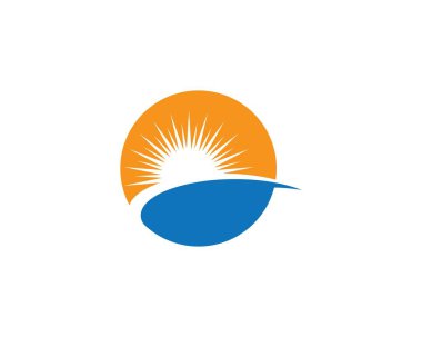 Güneş ılustration Logo vektör