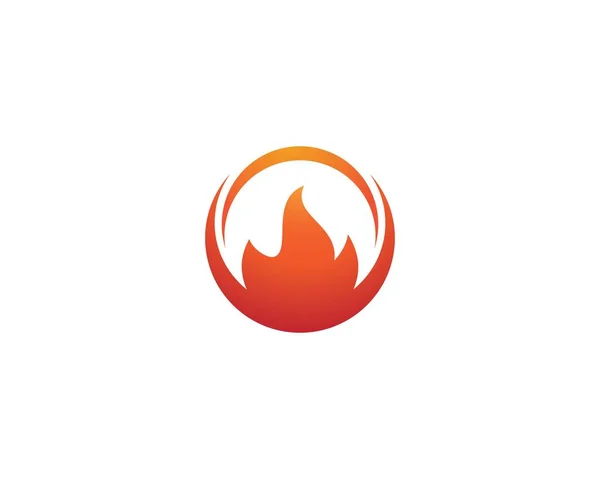 Fire flame Logo Template — Stock Vector