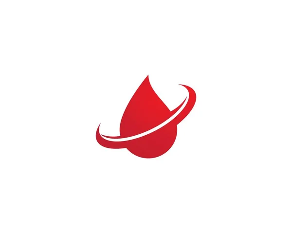 Vetor ícone logotipo do sangue — Vetor de Stock