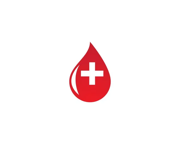 Logo de sangre vector icono — Vector de stock