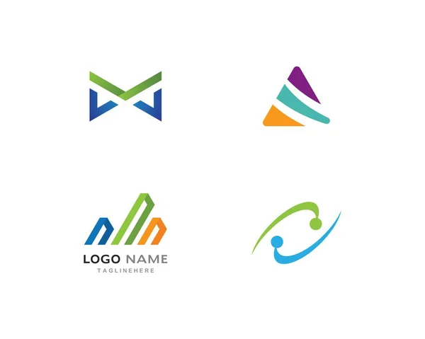 Modèle de logo professionnel de financement des entreprises — Image vectorielle