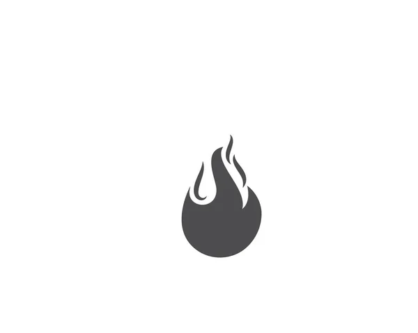 Fuego llama logotipo plantilla — Archivo Imágenes Vectoriales