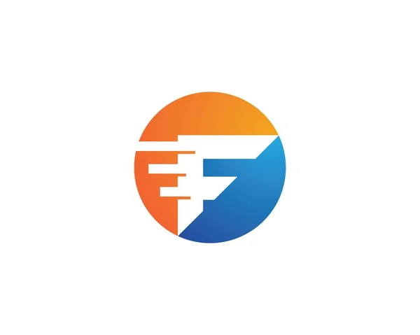 F-letter logó üzleti — Stock Vector