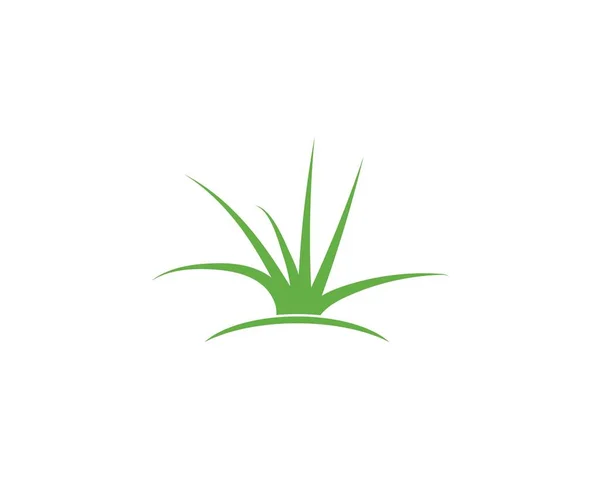 Vettore logo erba — Vettoriale Stock
