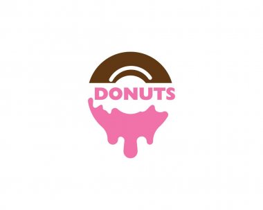 Donuts logosu vektör