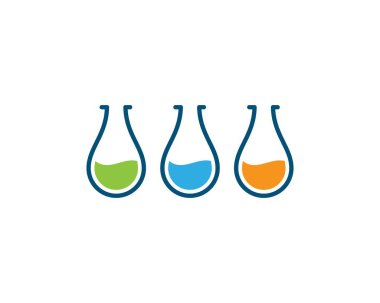 Laboratuvar logo vektör