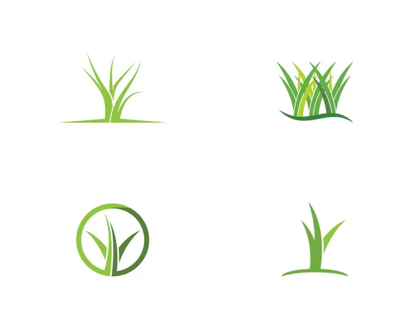 Grass logo vector — Stock Vector