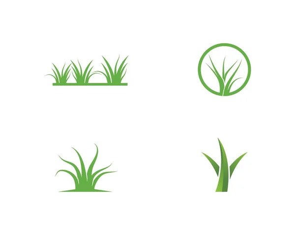 Grass logo vector — Stock Vector