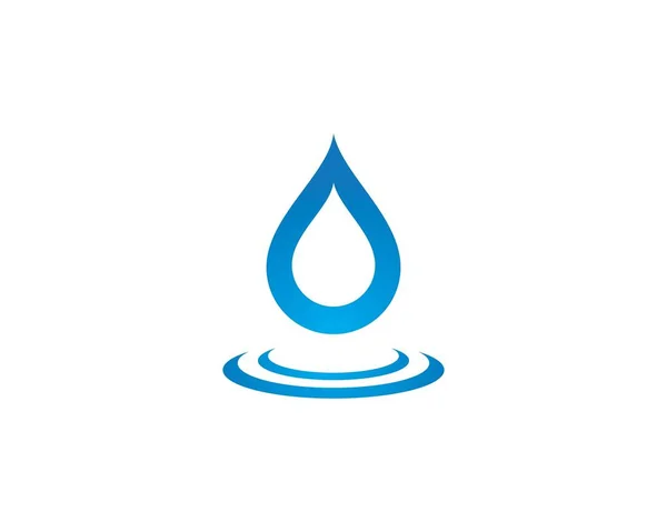 Modèle de logo goutte d'eau — Image vectorielle