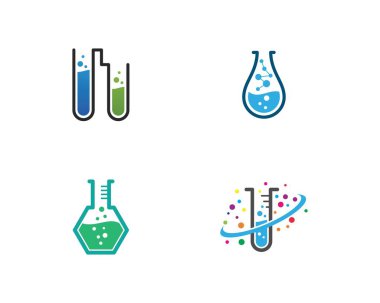 Laboratuvar logo vektör