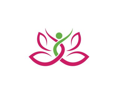 Yoga logo şablonu