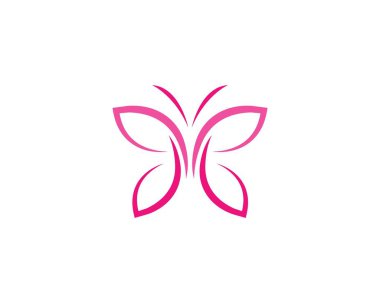 Kelebek logo şablonu