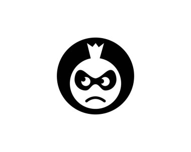 Ninja Face Logo vektör