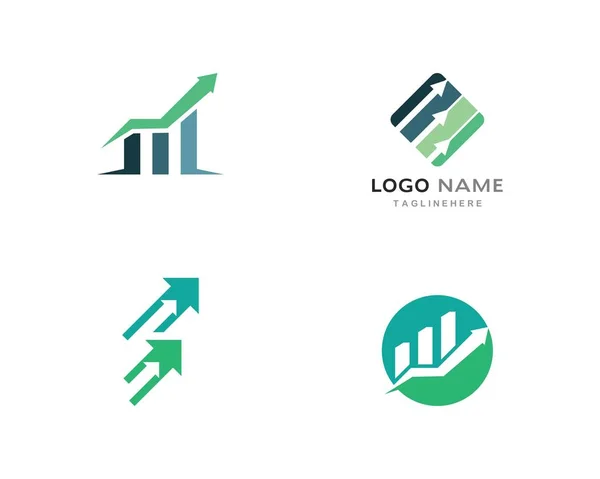 Templat logo keuangan profesional bisnis - Stok Vektor