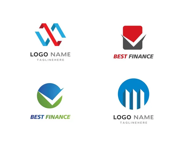 İş finansmanı profesyonel logo şablonu — Stok Vektör