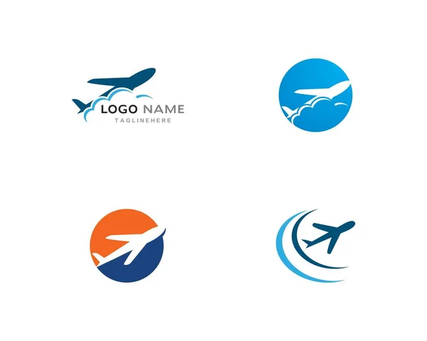 Flugzeug-Logo-Vektor — Stockvektor