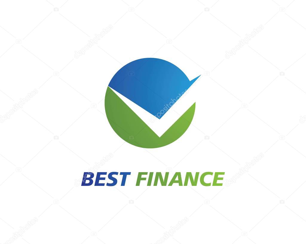 Business Finance professional logo template vector icon