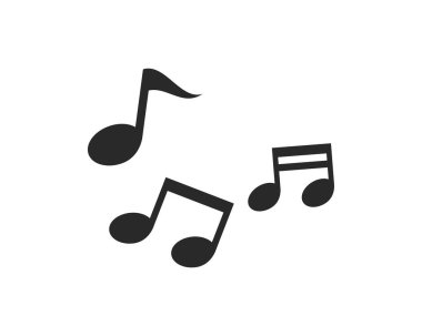 Müzik Notası Simge Vektörü