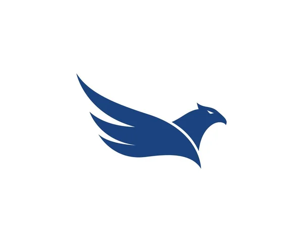 Vorlage für das Logo des Falkenadlers — Stockvektor