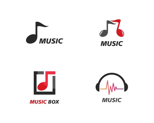 Logo de música — Vector de stock